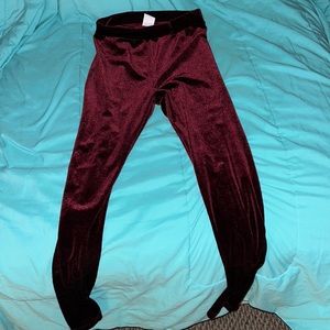 Velvet leggings